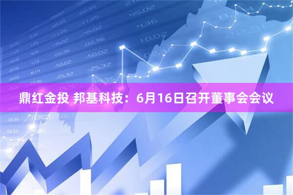 鼎红金投 邦基科技：6月16日召开董事会会议